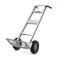 Upright Aluminum Hand Truck with Folding Toe Plate, 10-Inch Pneumatic Tires and 550 lb Load Label — image 1