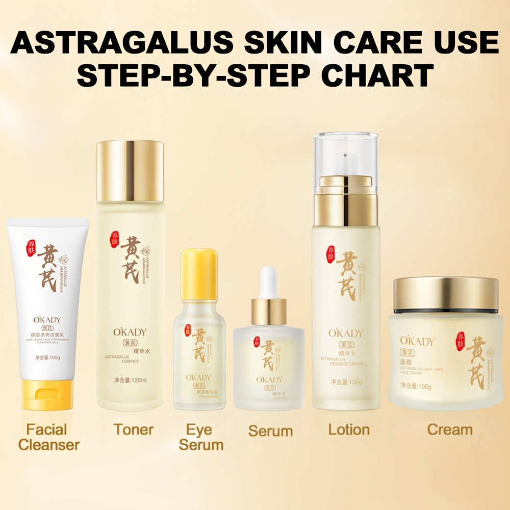 Astragalus Skincare Set 6pcs Antioxidant, Face Cream Essence Cleanser Toner Eye Cream Sleep Mask — image 10