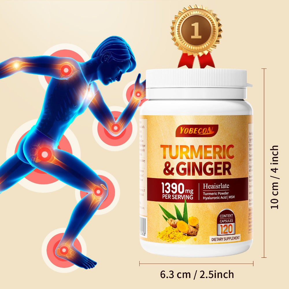 Turmeric Supplement with Black Pepper, Sports Recovery, Skin Health & Digestion Support for Women & Men — image 7