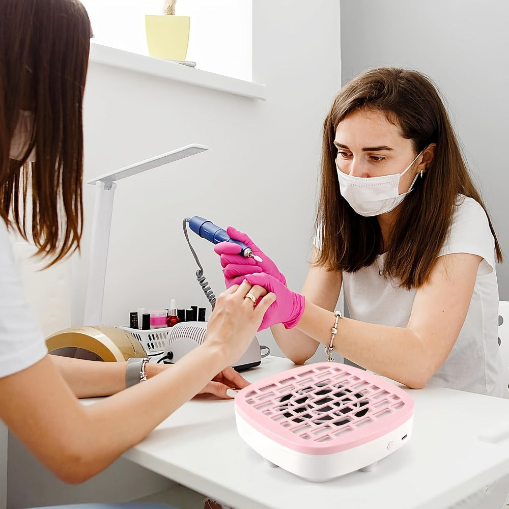 Nail Dust Collector Mini USB Electric Vacuum Cleaner with 10 Filter Pads & Strong Suction, Portable Nail — image 3