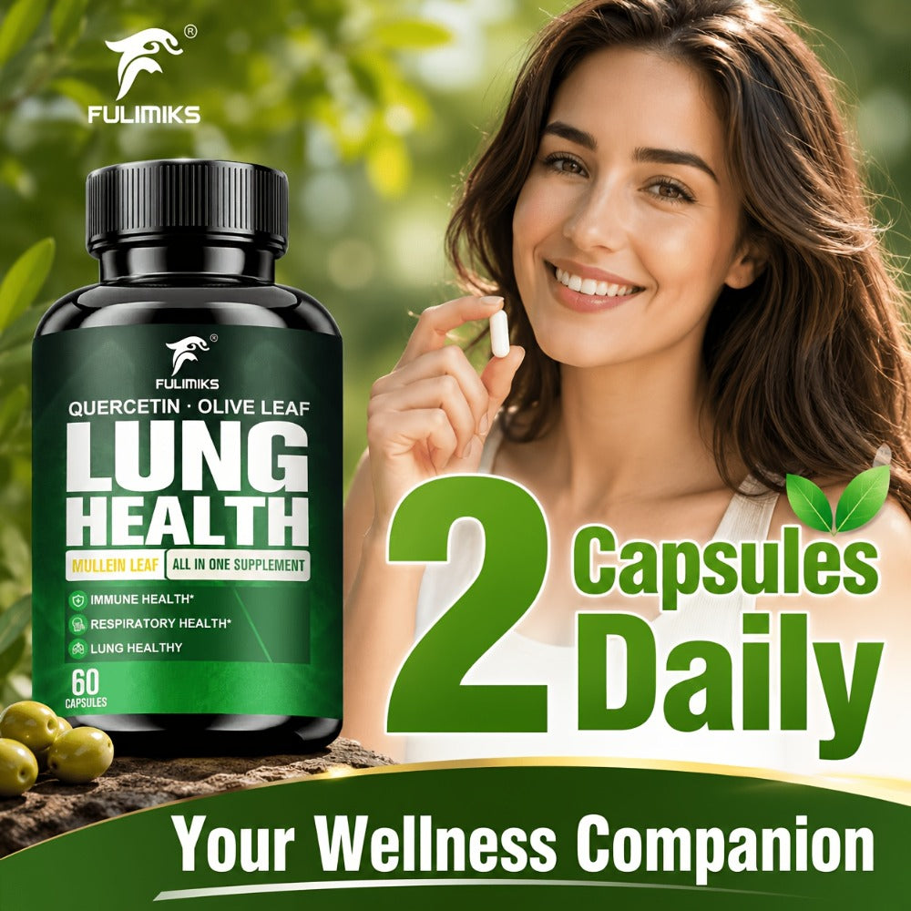 Herbal Supplement with FULIMIKS Label, Mullein Leaf Quercetin and Olive Leaf Capsules, 60 Count — image 11