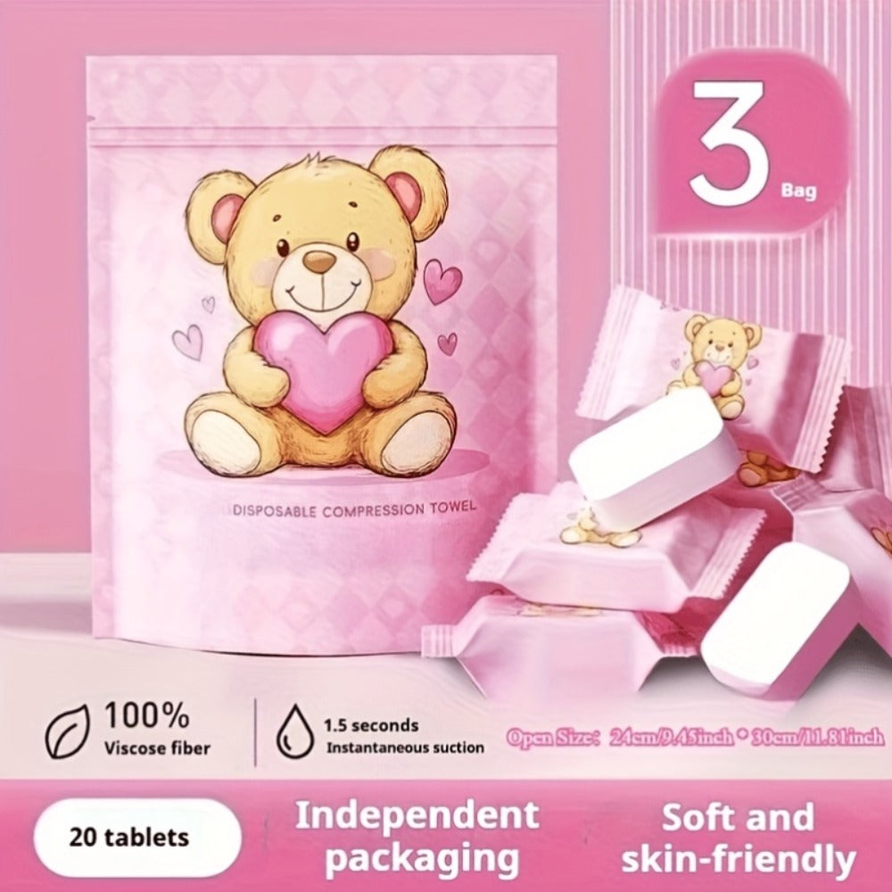 Disposable Face Towels 180 Pcs Soft Thickened Cotton Compressed Cleansing Towel for Women Men, for an Everyday Personal Care 