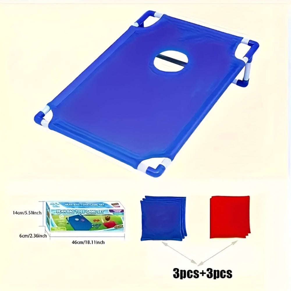 Portable Cornhole Bean Bag Toss Game Foldable Board 12 Bean Bags Storage Bag with the Listed Color, Size or Set Options for E