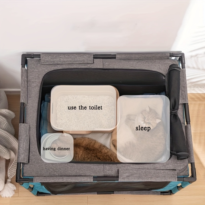 Plastic Pet Whelping Box & Indoor Playpen for Cats, Dogs, Kittens & Puppies, Assembleable, Ventilated — image 5
