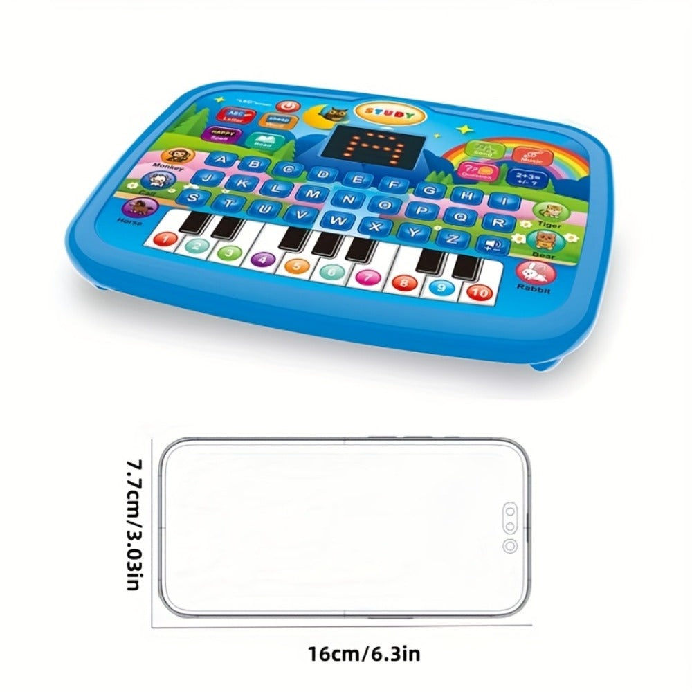 Educational Learning Tablet for Kids Ages 3-6, Multifunctional Alphabet Numbers Music Animal Sounds & Piano Toy — image 4
