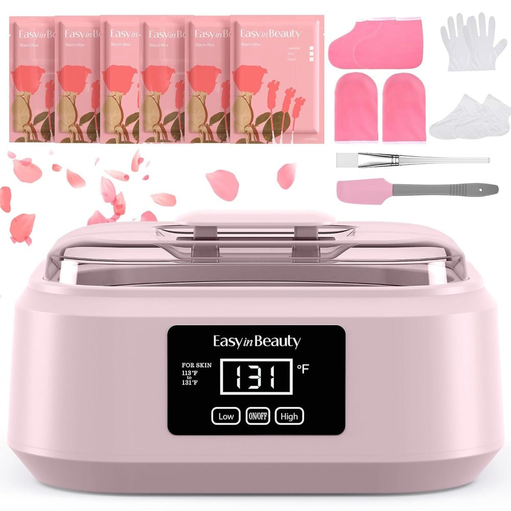 Paraffin Wax Warmer Kit 3000ml Touchscreen for Hands & Feet – Includes 6 Packs Refill Wax, Hot Wax Spa Bath for Arthritis Pai