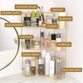 Bathroom Countertop Organizer with 2- or 3-Tier Trays and Brush Rings — image 12
