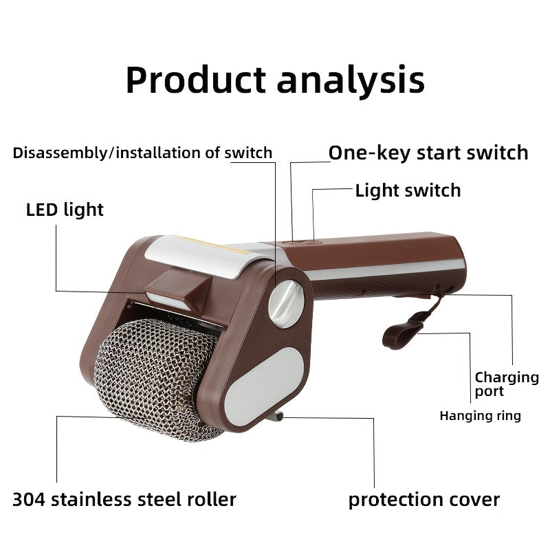 BBQ Grill Brush Electric Wireless Barbecue Cleaner Scraper for Grill Grates for Grilling, Camping and Outdoor Meals — image 3