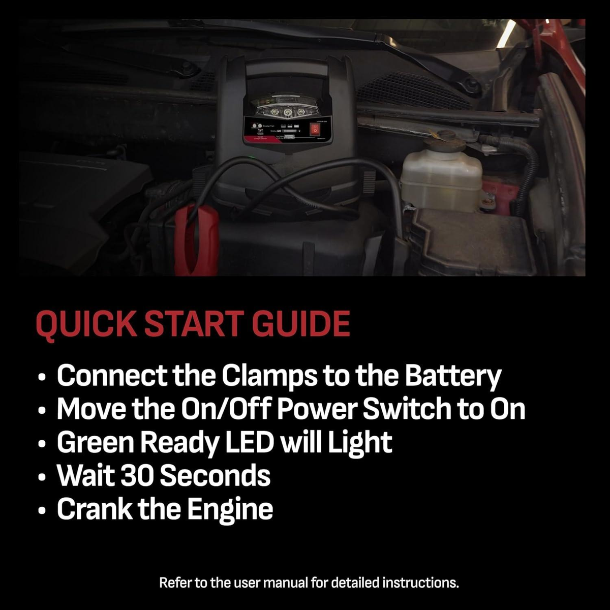 1200A Car Jump Starter and Power Station, 4-in-1 Solution, 150-PSI Air Compressor, 2.4A USB Charging: for 12V Sport — image 7