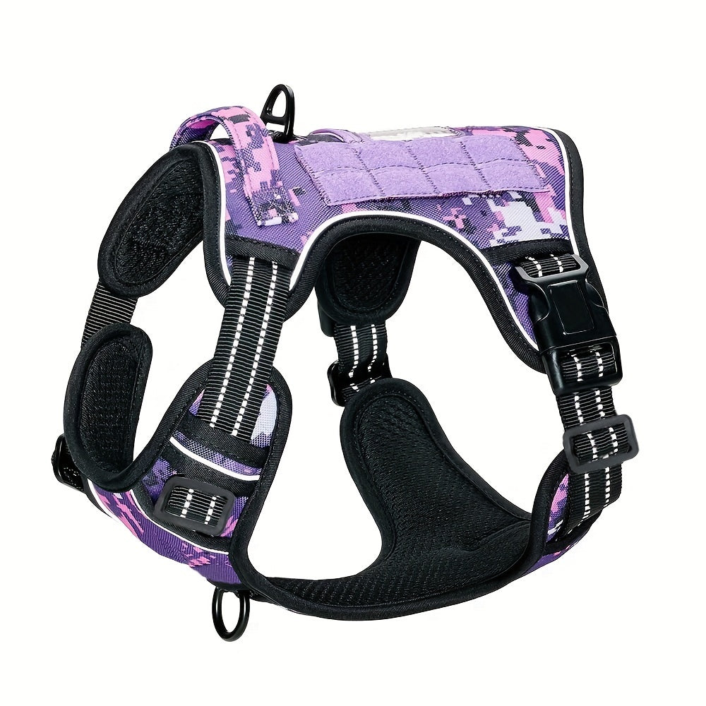 Tactical-Style Dog Harness with Top Handle and Front Ring in Five Colors and S-to-XL Sizes — image 10