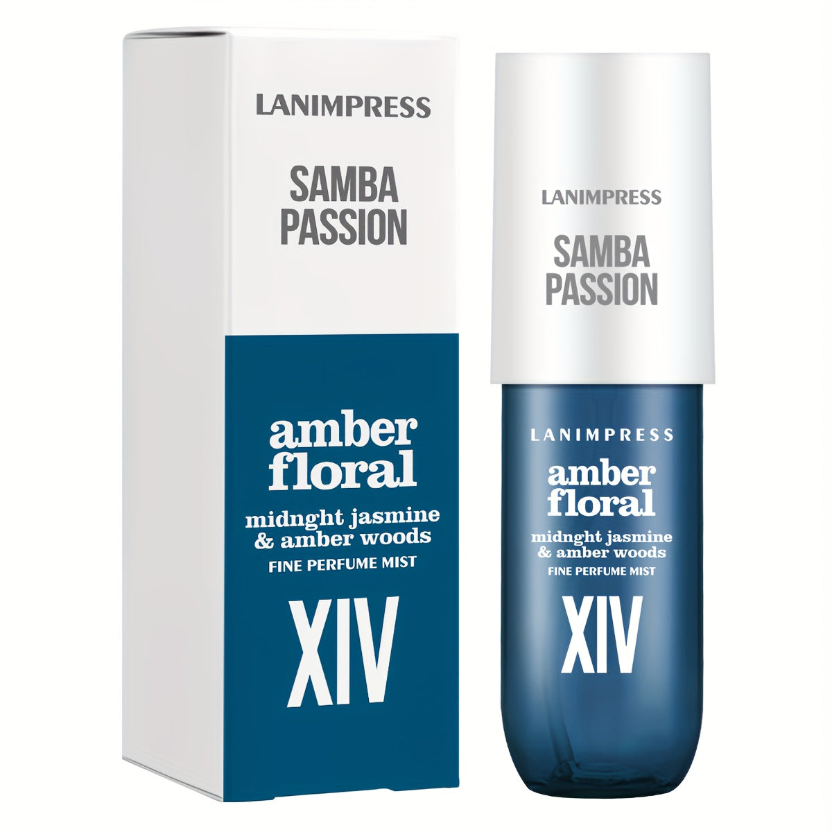 Perfume Mist for Women Samba Passion 3oz Amber Floral Body Hair Fragrance Spray Long Lasting Travel Size Daily Wear Date Nigh