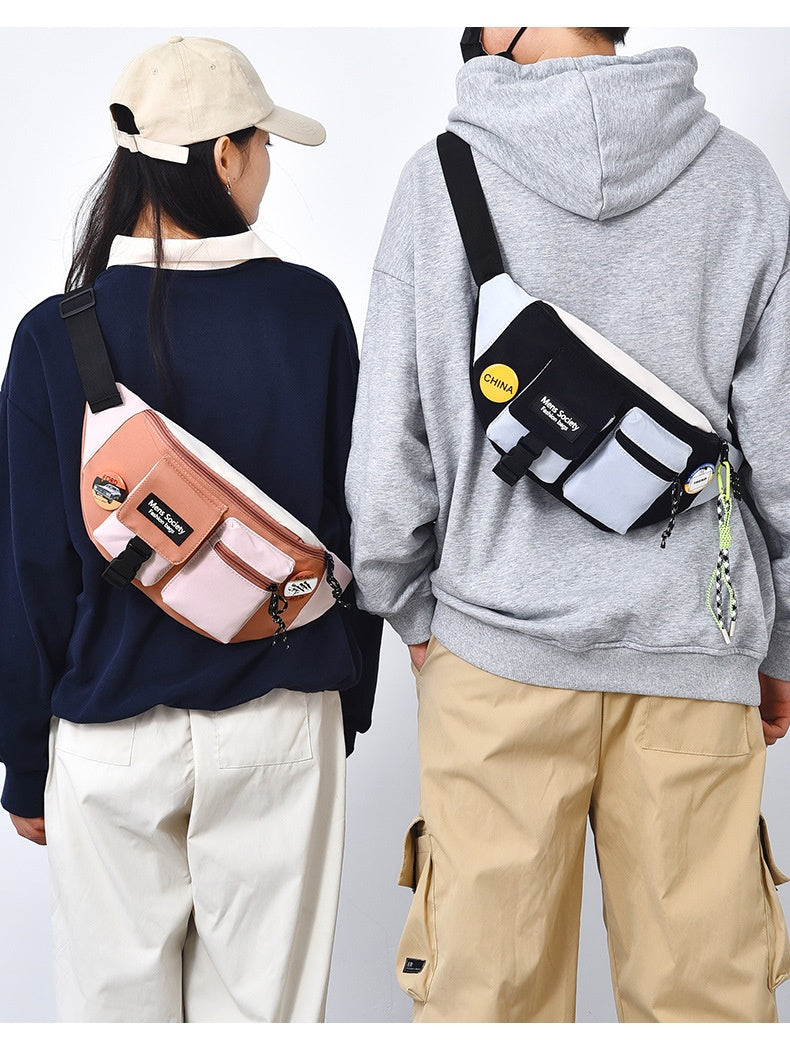 Men's Casual Crossbody Sports Canvas Waist Bag