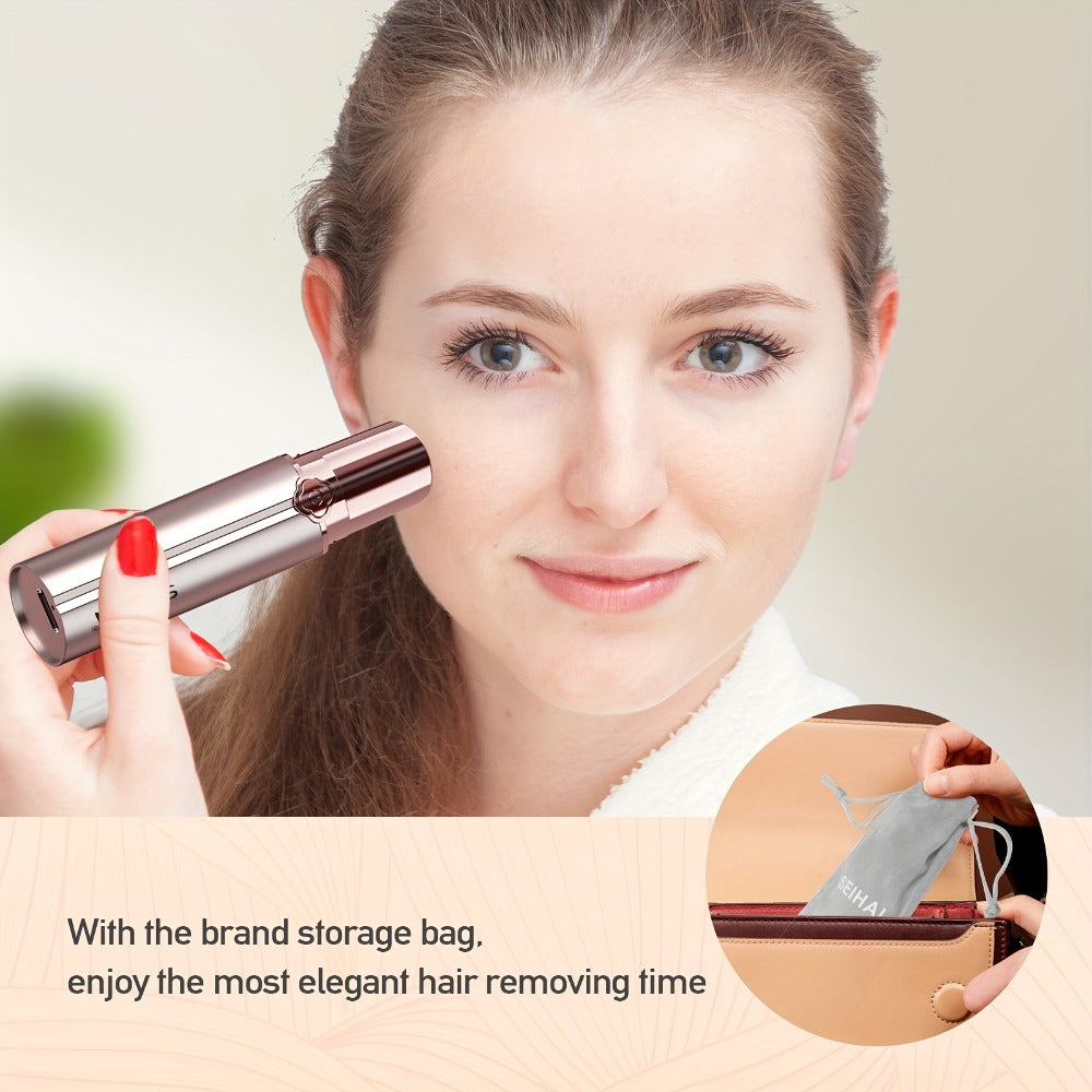 Electric Shaver for Women USB Rechargeable Epilator Hair Remover Face Bikini Legs Arms, for Everyday Face, Beard and Body Gro