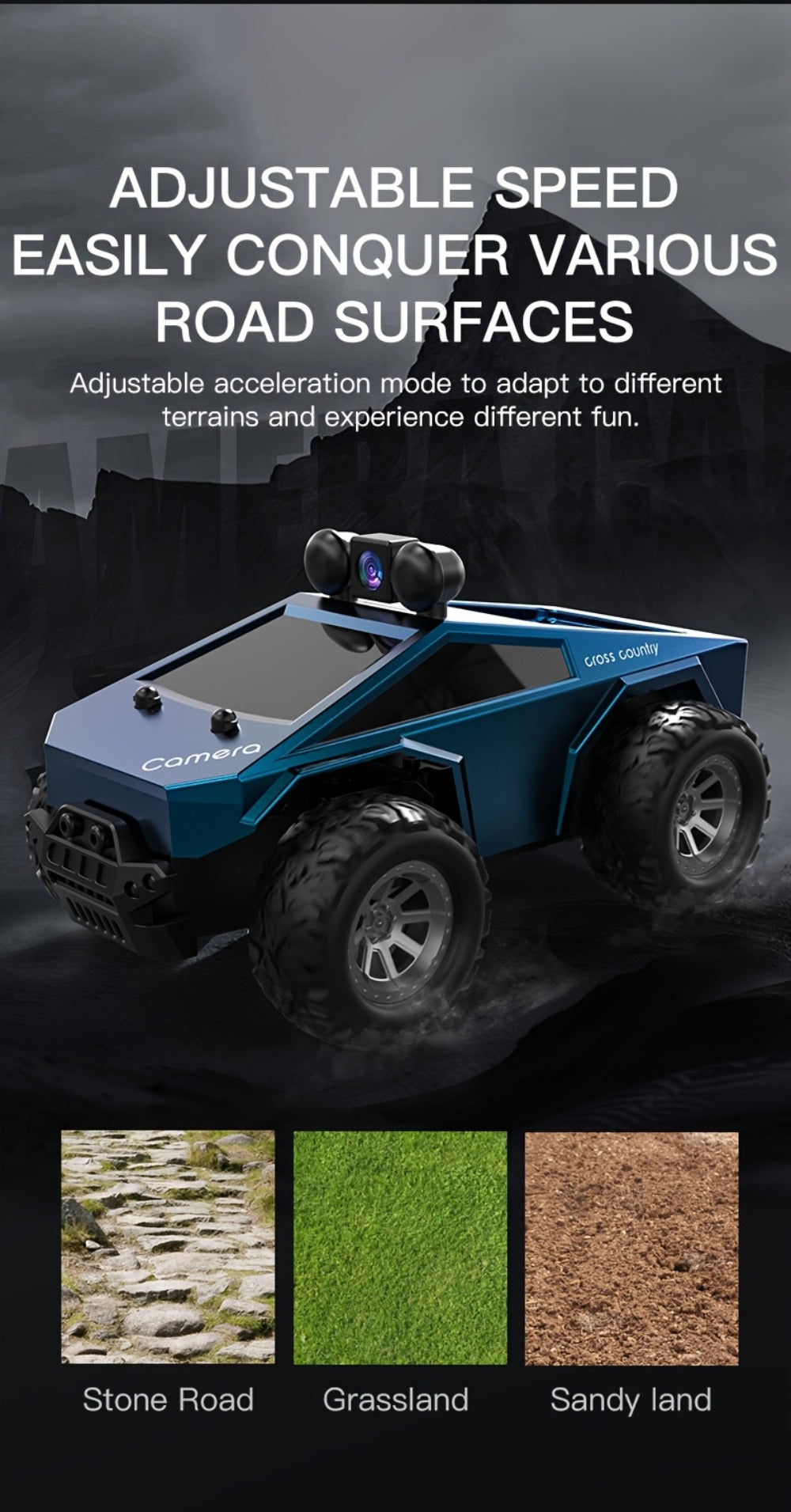 RC Off-Road Pickup Truck 1:28 Scale with 480P HD Camera, 2.4GHz App Control & Virtual Reality Function — image 23