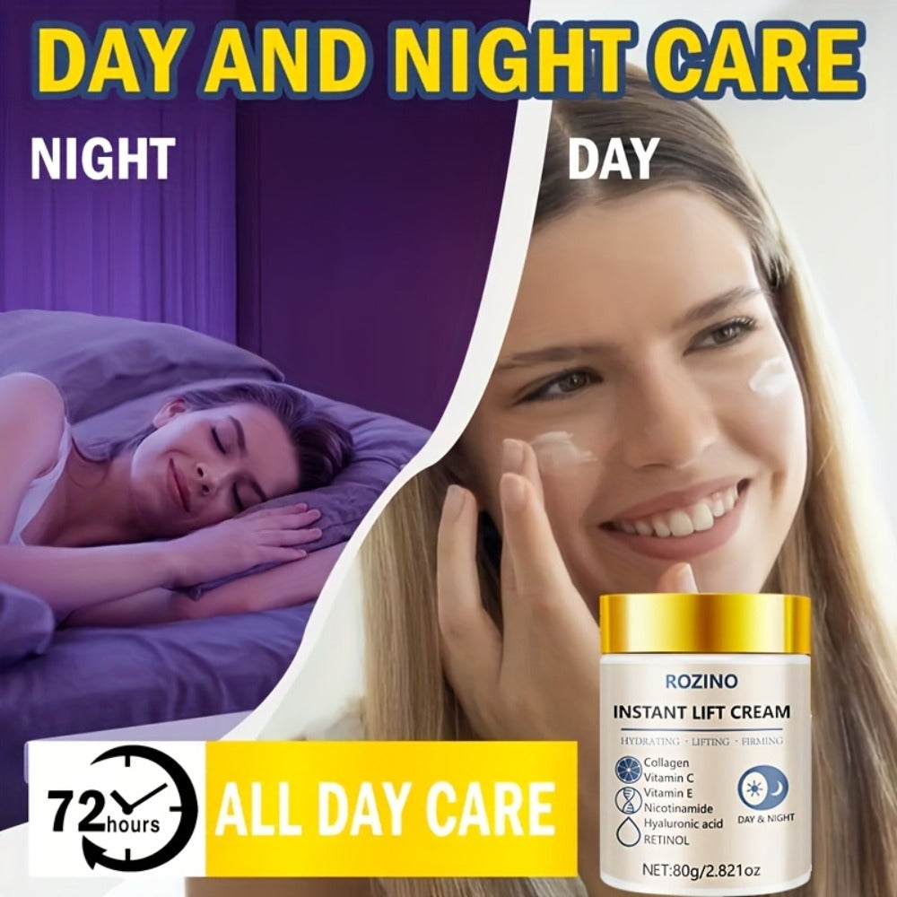 Collagen Niacinamide Face Neck Cream Instant 5-Second Lift Tightening Dark Circles Puffiness ROZINO All Skin Types Sensitive 