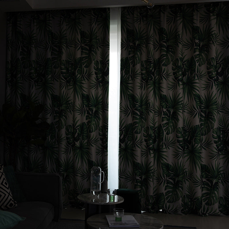 Simple Single-sided Light Printed Cloth Curtain