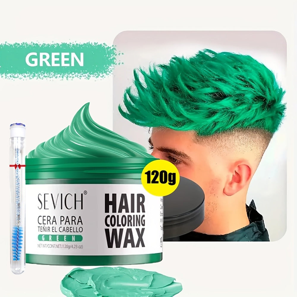 Instant Color Hair Wax 10 Shades – Temporary Hair Dye Wax Strong Hold Styling for Parties, Cosplay, Festivals & Halloween, Ea