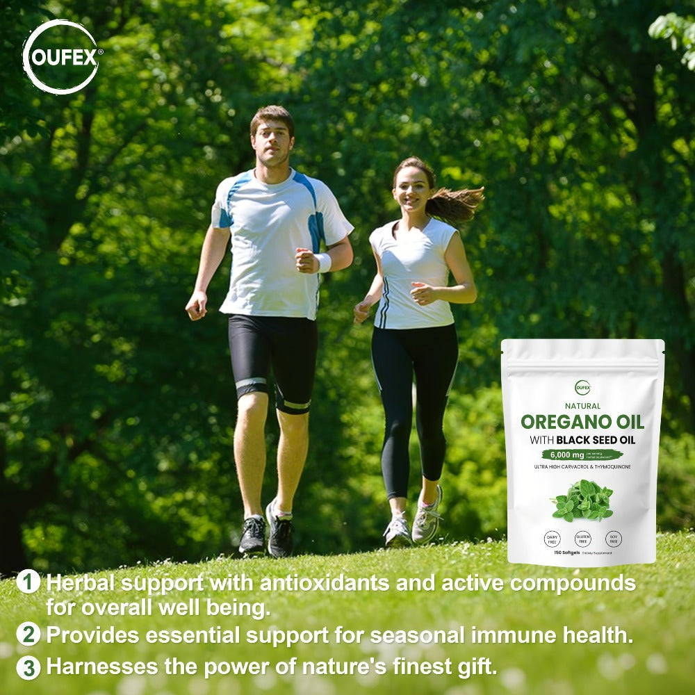 Dietary Supplement Oregano Oil and Black Seed Oil Softgels with Carvacrol and Thymoquinone, 150 Count — image 5