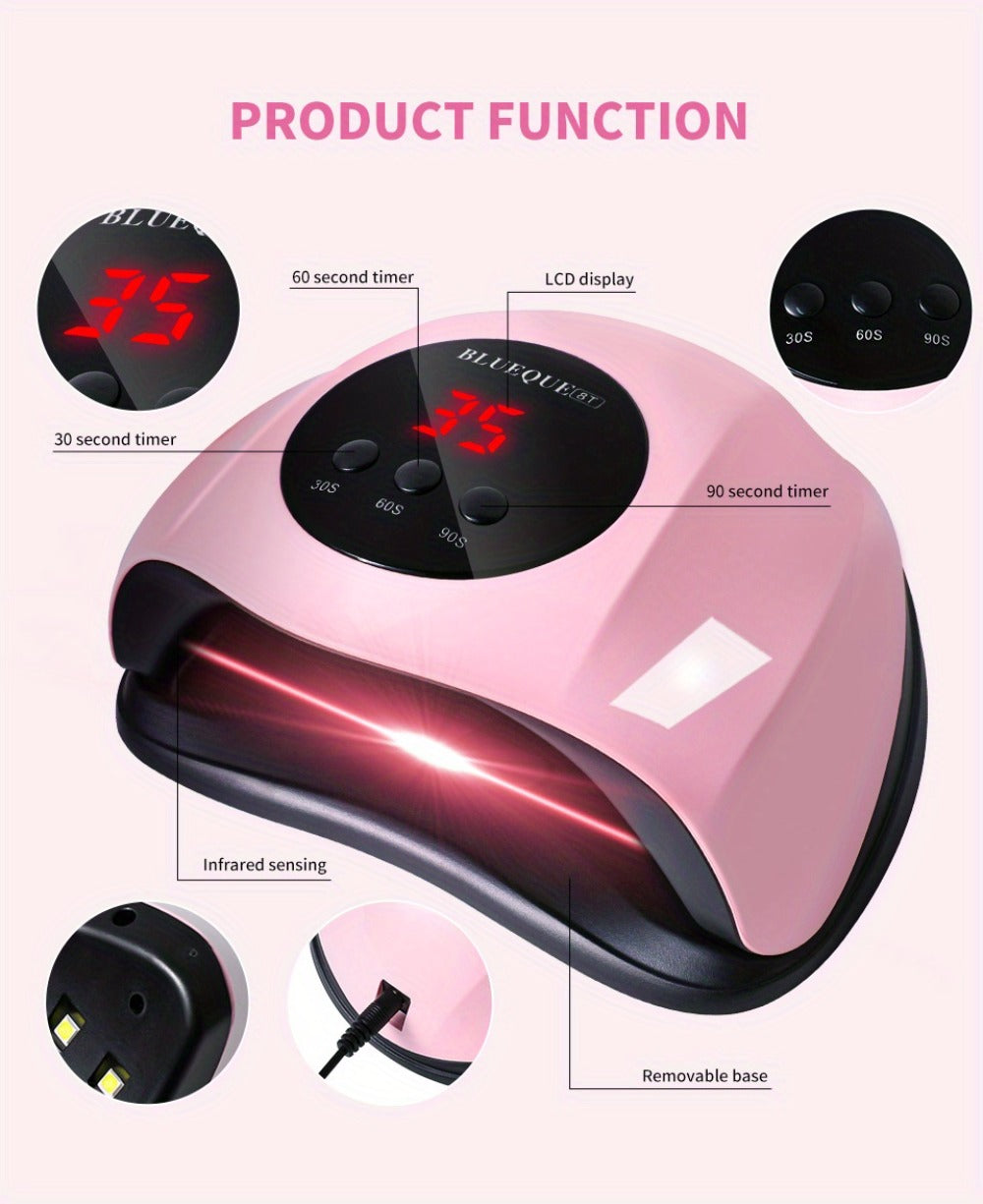 8T UV LED Nail Lamp with 24 Light Beads, Infrared Hand Sensor, 30/60/90s Timers and Two USB Styles — image 13
