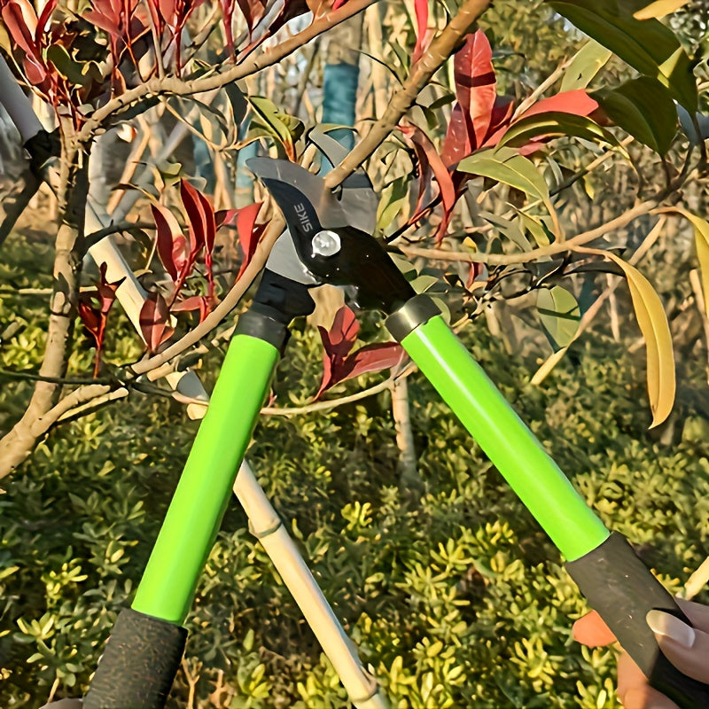 Long-Handle Bypass Loppers in Red or Green with Black Foam Grips and H or L Checkout Options — image 3