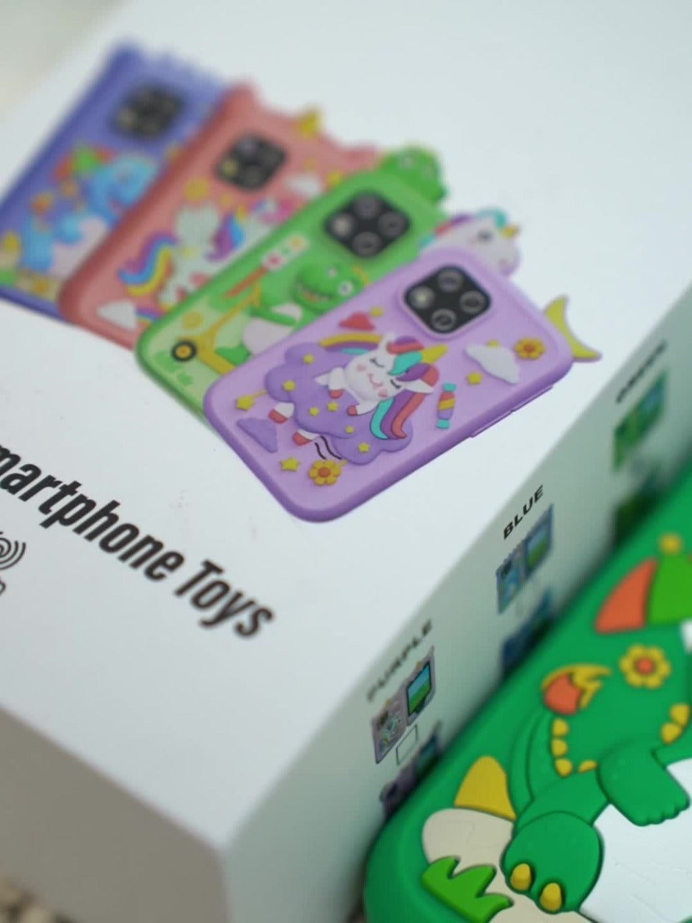 Dinosaur Toy Phone in Green or Purple with Dual Cameras, Touchscreen Interface and 8GB SD Card Label — image 9
