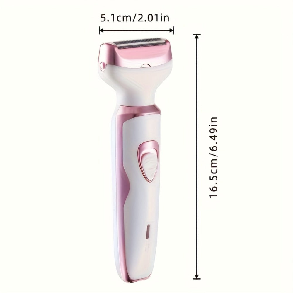 Electric Shaver for Women 4-in-1 Rechargeable Grooming Kit – Painless Hair Remover Eyebrow Trimmer Nose Hair Bikini Trimmer —