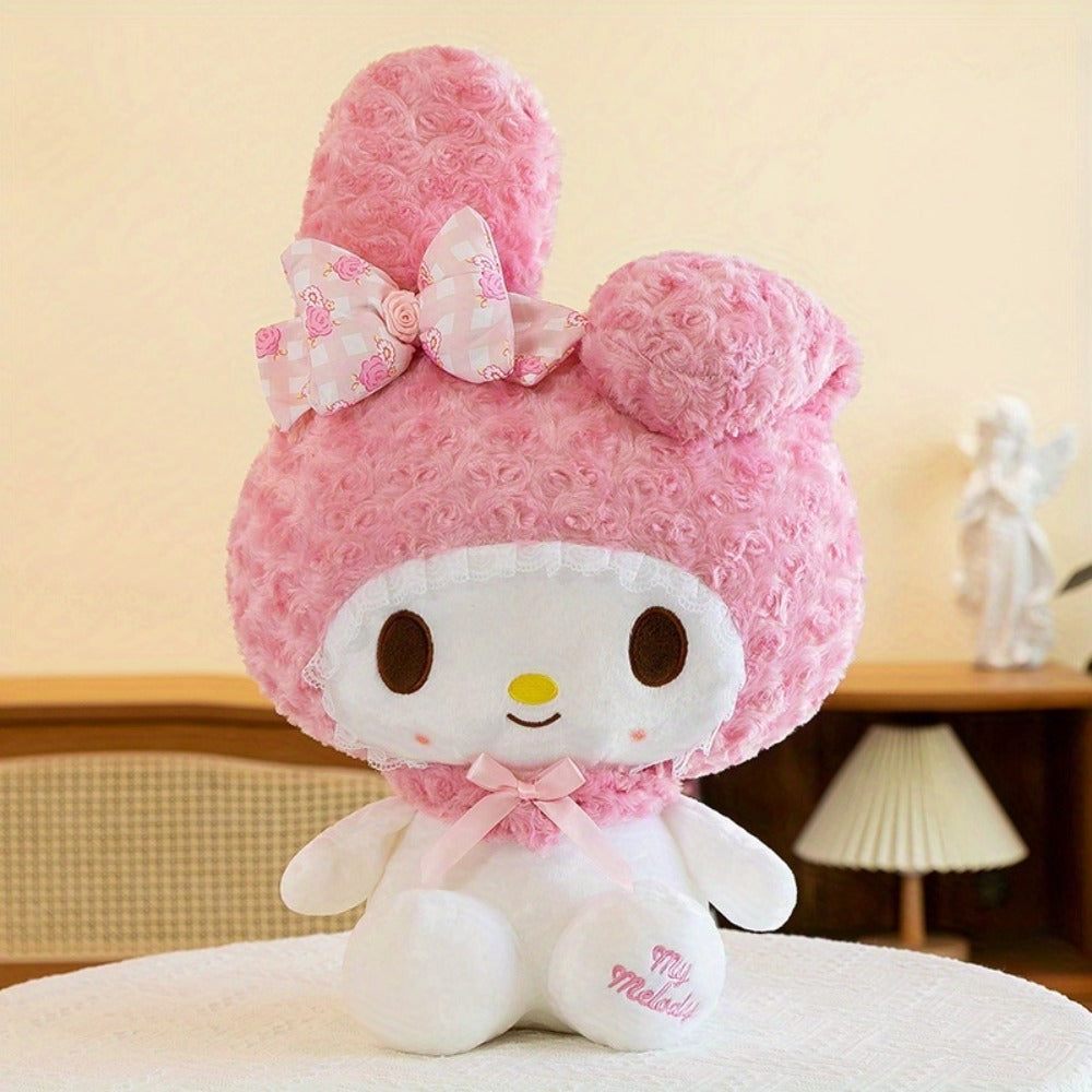Plush Toy Hello Kitty or My Melody Rose-Pink 14-Inch Character Doll for Kawaii Display and Gifting — image 6