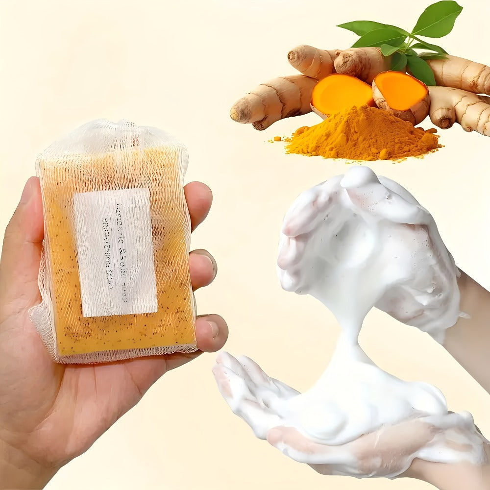 Kojic Acid Soap Set with Turmeric & Lemon, Handmade Cold-Processed Brightening Bars for Face & Body, Deep — image 11