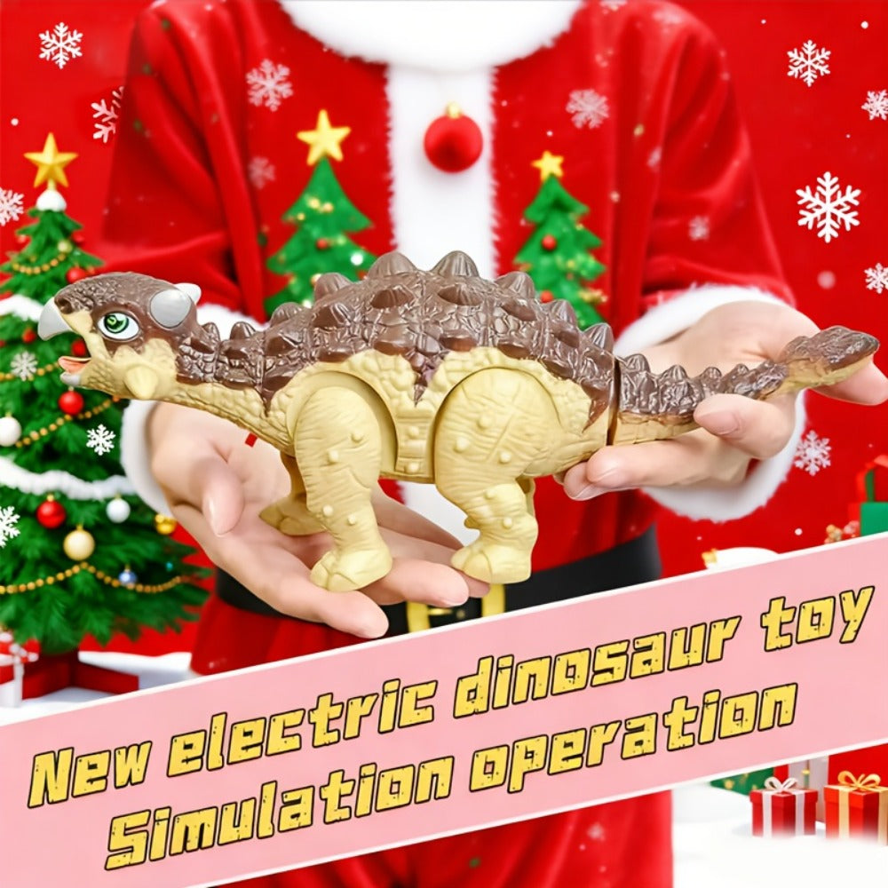 Battery-Powered Walking Ankylosaurus Dinosaur Toy with Roaring Sound and Random-Color Checkout — image 4