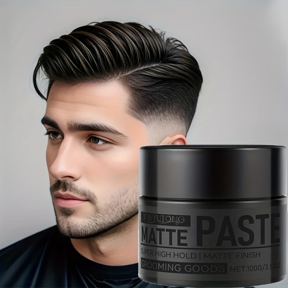 Matte Hair Paste for Men 100g, Non-Greasy Medium Hold Styling Cream with Plant Squalane & Argan Oil — image 7