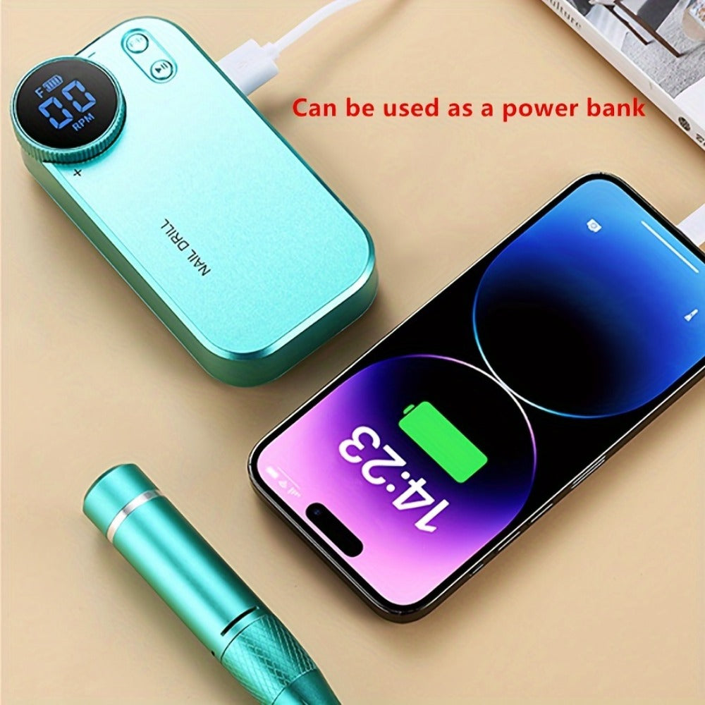 Electric Nail Polisher & Buffer Rechargeable High Power, Professional Manicure Pedicure Machine for Nail — image 20