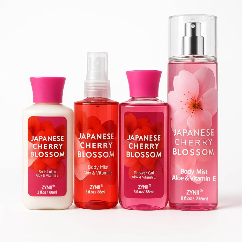 Cherry Blossom Body Mist for Women, Pheromone-Infused Sakura & Rose Fruity Floral Scent, 7- Spray — image 1