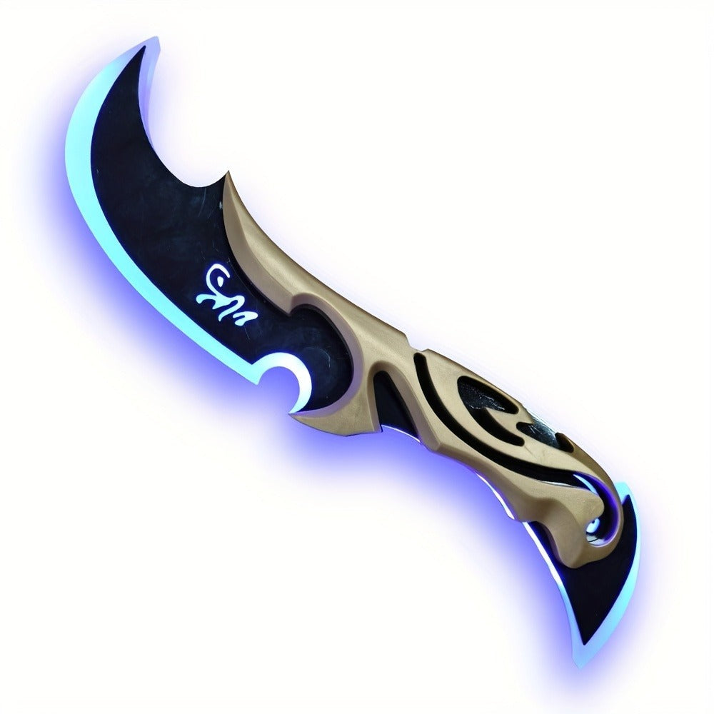 Costume Accessories Rechargeable LED Half Moon Blade Prop, 30cm, with Five Light Color Options — image 6