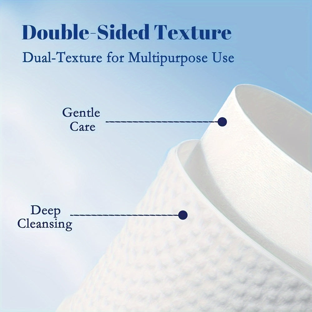 Disposable Facial Towels Ultra-Soft Thick Cleansing Wipes – Unscented Makeup Remover Face Cloths for All Skin Types 10.24x11.