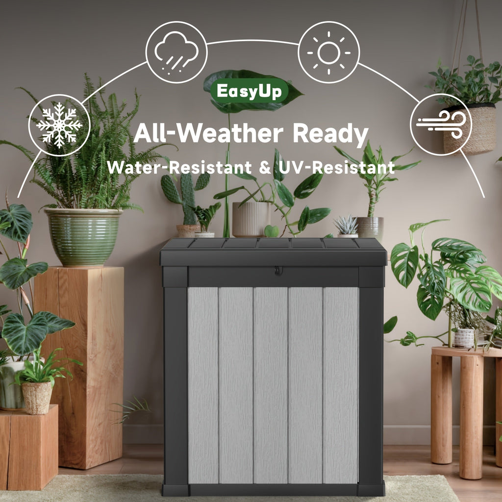 Molded-Panel Outdoor Storage Box with 36-, 45- or 51-Gallon Labels across Four Capacity-and-Color Models — image 9