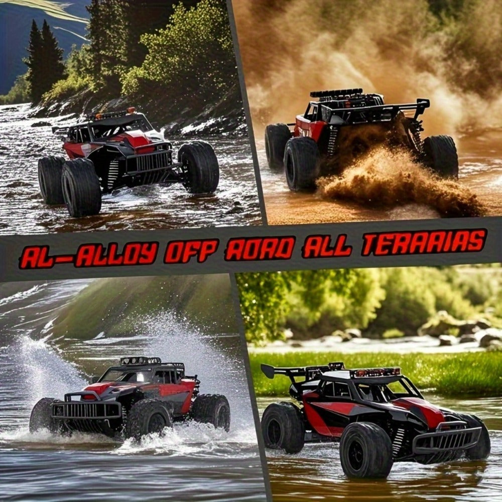 RC Off-Road Car with LED Lights for Kids Ages 6+, High Speed Remote Control Buggy Light-Up RC Truck for Boys & Girls — image 