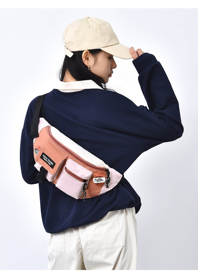 Men's Casual Crossbody Sports Canvas Waist Bag