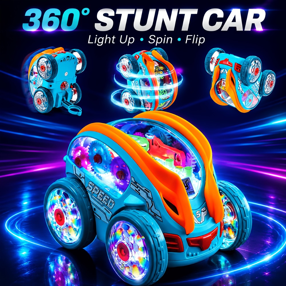 Dump Truck Toy Car with Colorful LED Lights & Music, Auto Rolling Construction Vehicle Toy for Toddlers Kids Ages 2+ — image 
