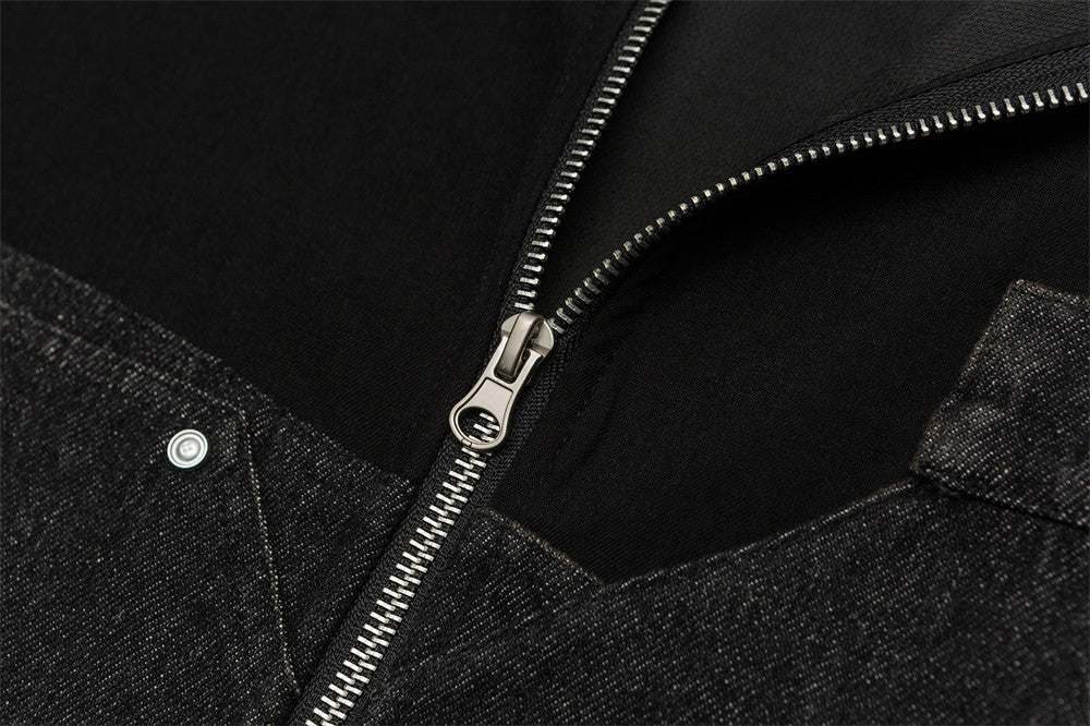 Design Burr Stitching Denim Jacket Coat Women