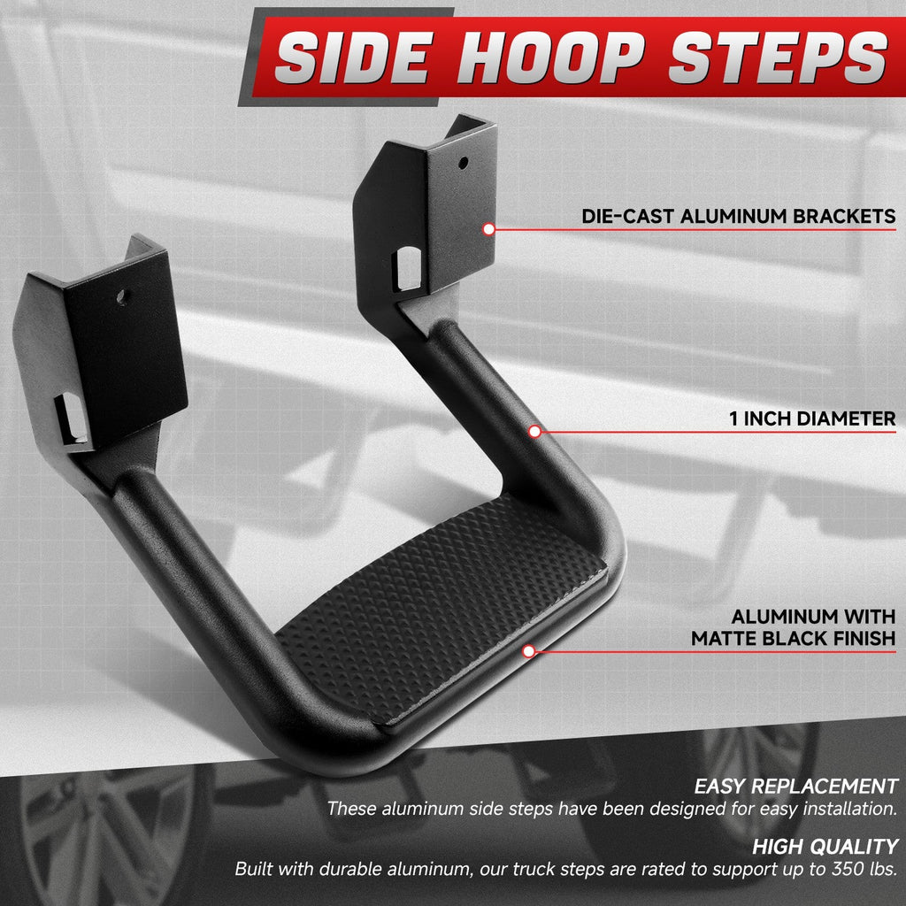 Aluminum Side Step Pad for Truck SUV – Universal Fit, 350 lbs Capacity, Non-Slip, Fits Chevy GMC Ford Dodge Ram Toyota Nissan