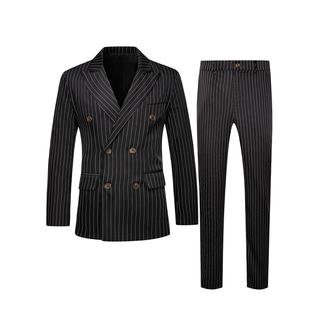 Mens Striped Business Suit Set