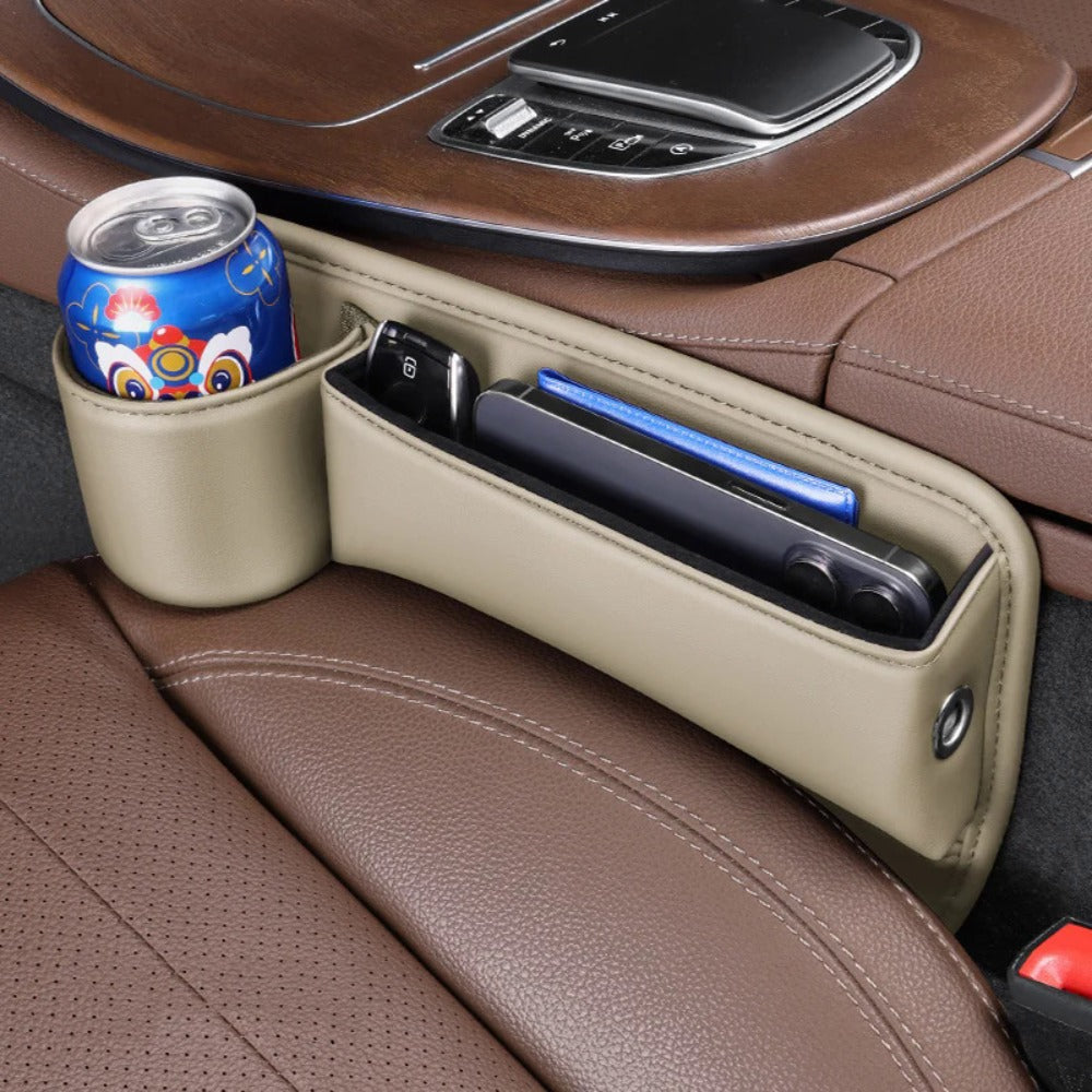 Seat-Gap Car Organizer with Cup Recess and Phone Storage in Four Color Pairs or Left-Side Black Pack — image 12