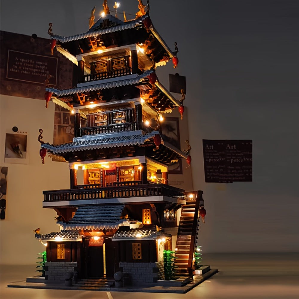 Ancient Chinese Palace Building Blocks Set 6134 Pcs – Heavenly Fairy Mirror Architecture Mini Brick Expert Level Display Mode