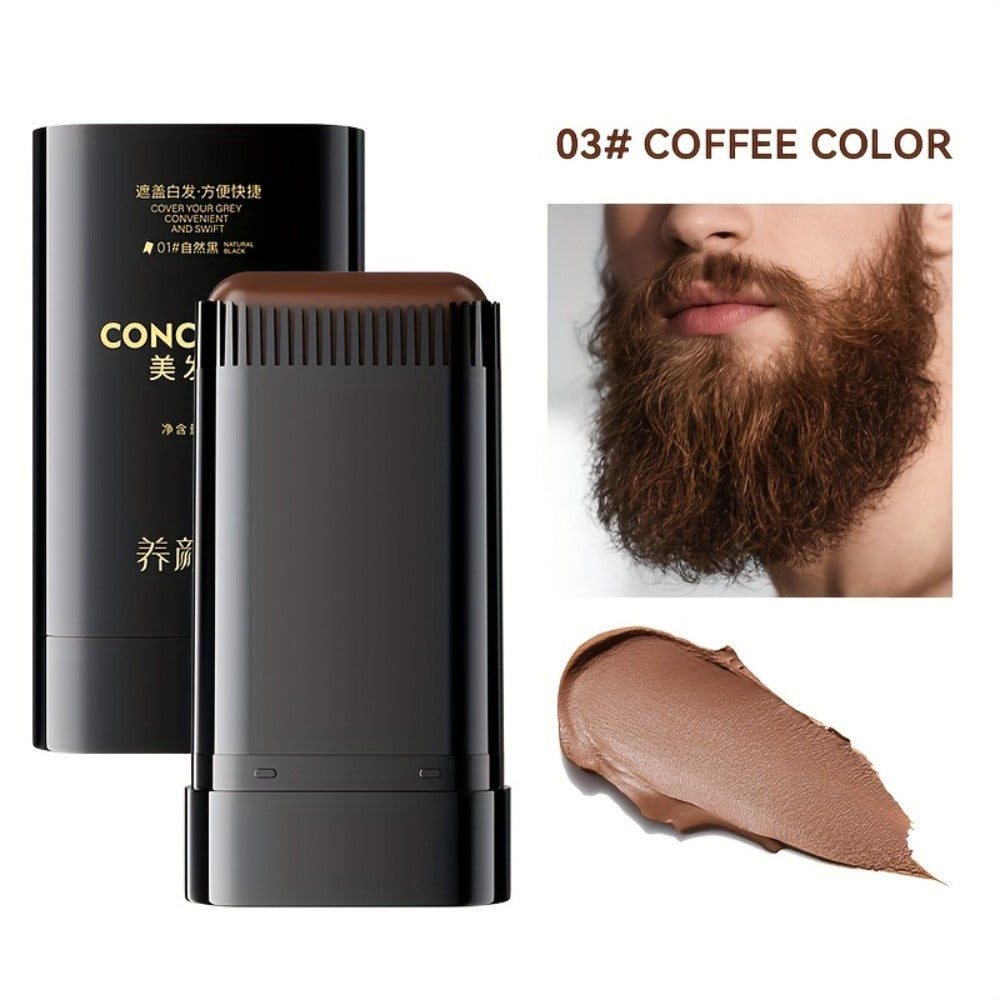 Instant Gray Root Concealer Hair Color Stick – Waterproof Sweatproof Non-Clumping Long-Lasting Formula with Built-in Comb App