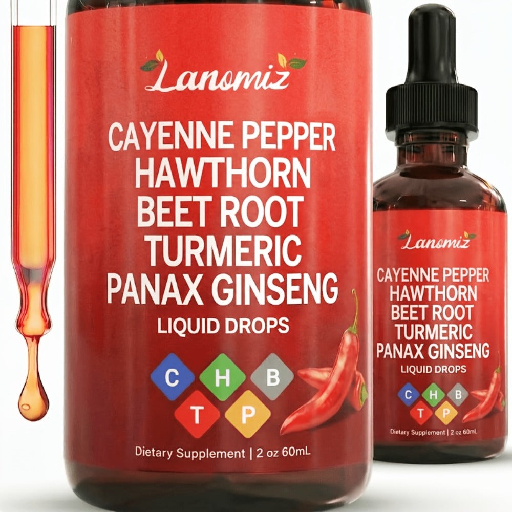 Cayenne Pepper Herbal Liquid Drops in 2-Fl-Oz Bottles with One-, Two- or Three-Bottle Options — image 1