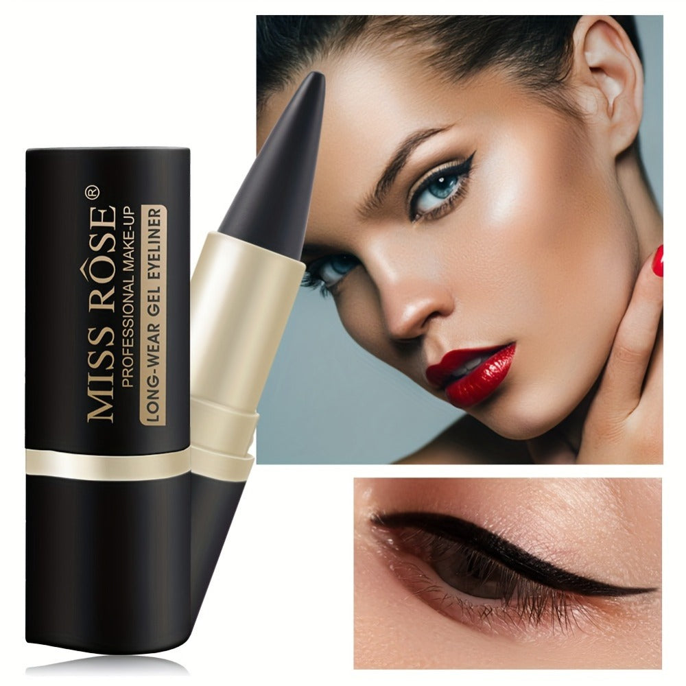 Creamy Gel Eyeliner Pencil Set 3pcs Black Waterproof Sweat-Resistant Smudge-Proof Matte Eye Liner — image 11