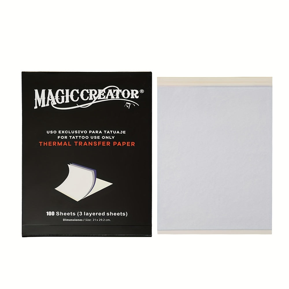 Tattoo Transfer Paper 100 Sheets 4-Layer Thermal Stencil, Sharp Precise Design Transfer, Hand Drawing & — image 16