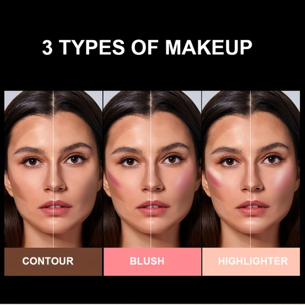 3-in-1 Makeup Stick Set 6pcs – Waterproof Blush Eye Shadow & Highlighter Stick, Long-Lasting Moisturizing Cream Formula — ima