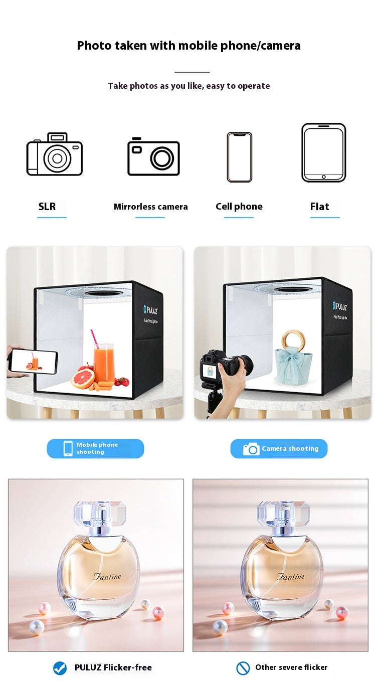 Portable Ring Light Simple Folding Studio