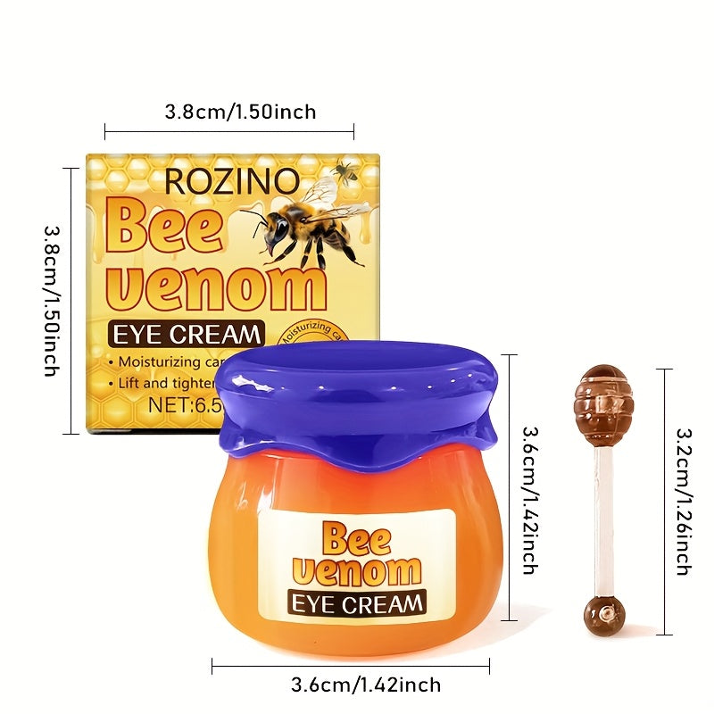 ROZINO Bee Venom and Honey Eye Cream Five-Pack in Small Cosmetic Jars with Coordinated Blue Lids — image 12